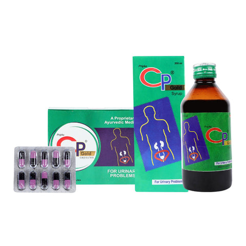CP Gold Capsule + CP Gold Syrup Combo For BedWetting & Urinary Diseases